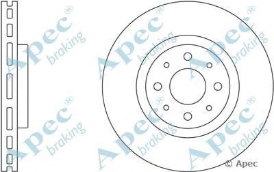 APEC BRAKING dsk2324 -  Тормозной диск
